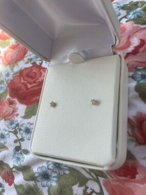 INFANT SIZED Diamond Earrings
